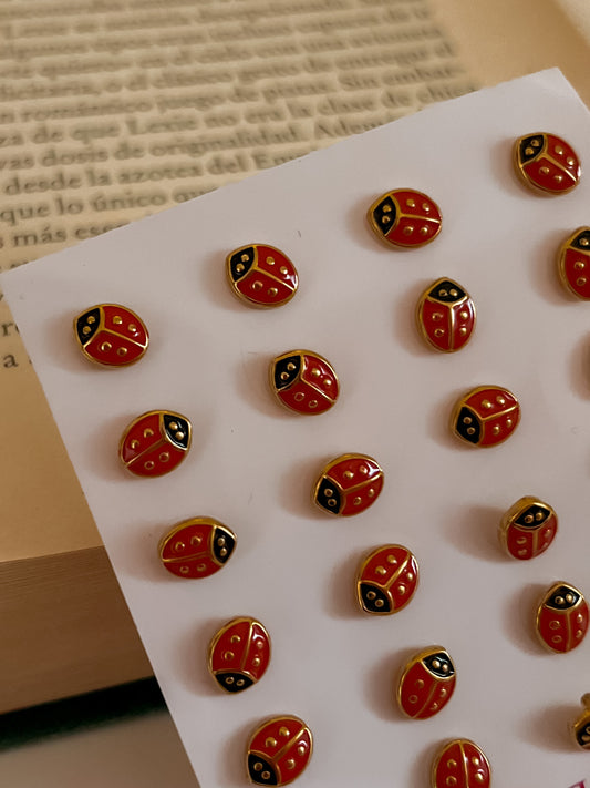 Ladybugs studs earring