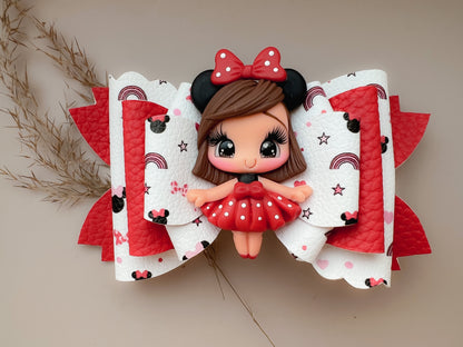 Red Minnie bow