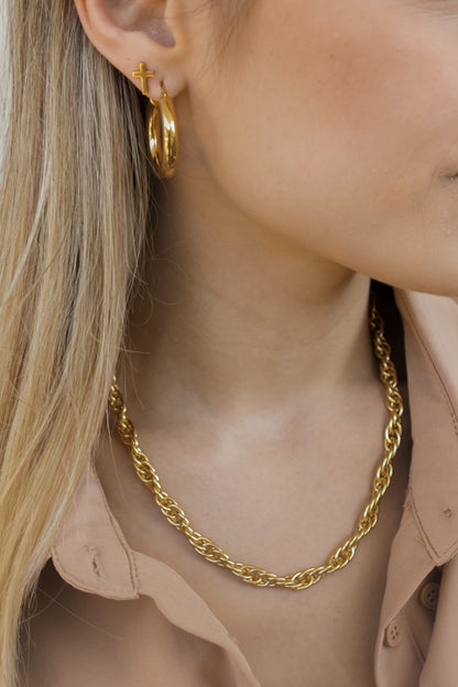 Chunky hoops earrings