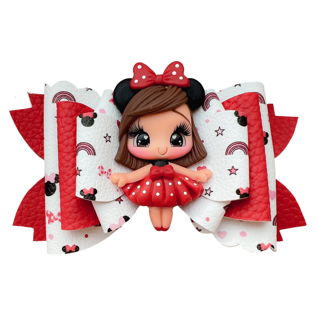 Red Minnie bow