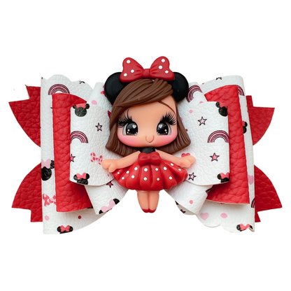 Red Minnie bow