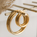 Chunky hoops earrings