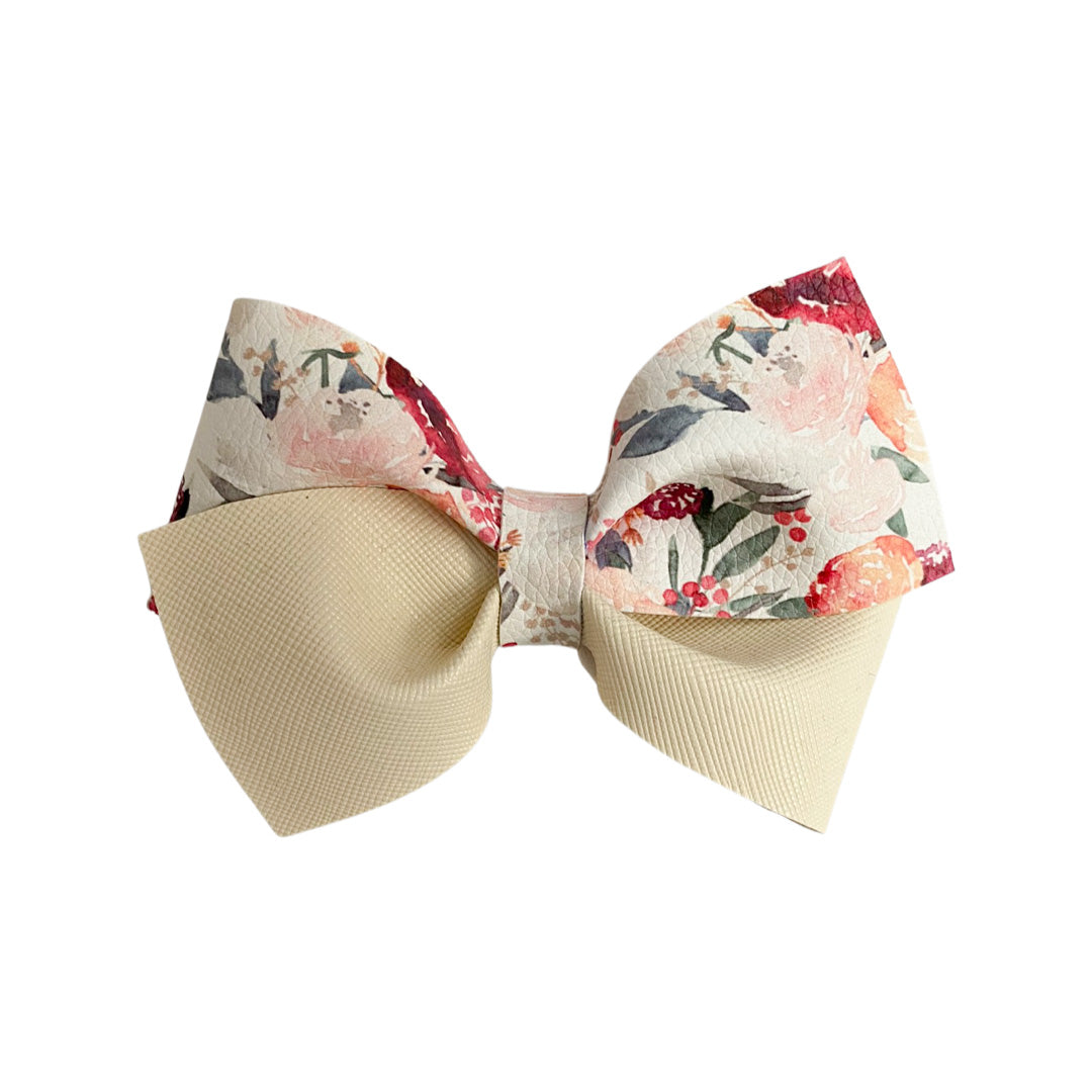 Red Flowers bow