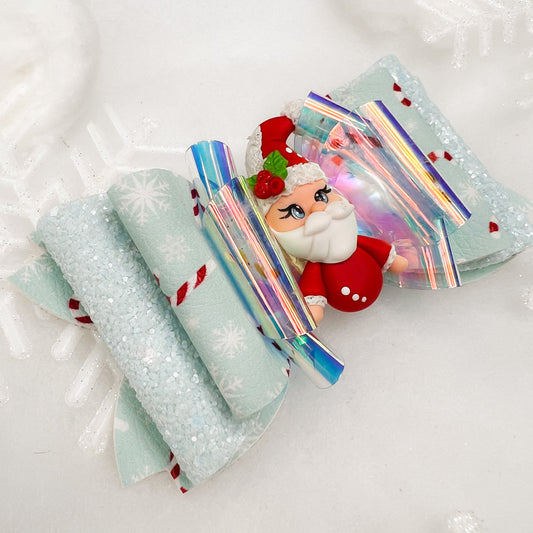 Blue Christmas bow