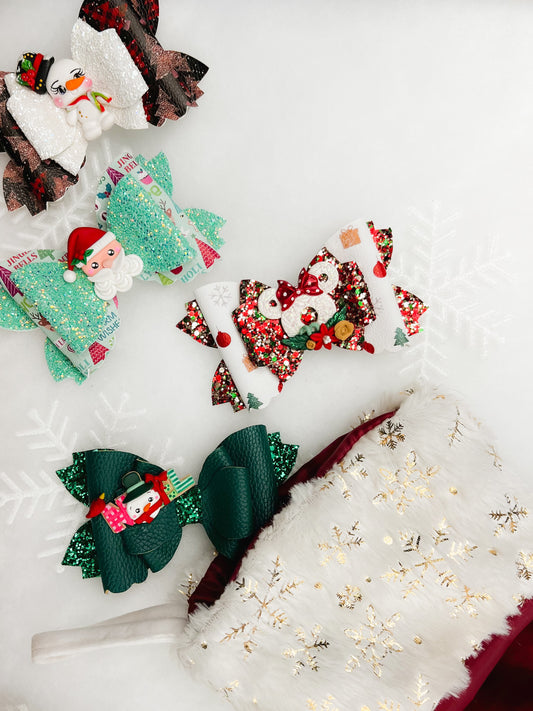 Christmas Minnie bow